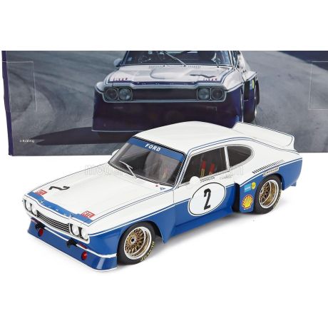 WERK83 FORD ENGLAND CAPRI RS 3100 N 2 WINNER DRM NURBURGRING 1974 ROLF STOMMELEN - BLUE WHITE 1/18