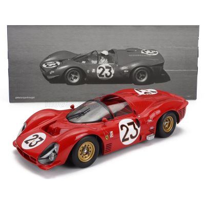 WERK83 FERRARI 330 P3 4.0L V12 SPIDER TEAM FERRARI SPA SEFAC N 23 WINNER 24h DAYTONA 1967 LORENZO BANDINI - CHRIS AMON - RED 1/1
