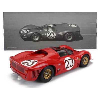 WERK83 FERRARI 330 P3 4.0L V12 SPIDER TEAM FERRARI SPA SEFAC N 23 WINNER 24h DAYTONA 1967 LORENZO BANDINI - CHRIS AMON - RED 1/1