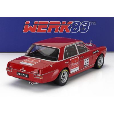 WERK83 MERCEDES BENZ 300 SEL 6.8 AMG N 35 SUDWESTPOKAL HOCKENHEIM 1971 HELMUT KELLENERS - RED 1/18