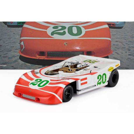WERK83 PORSCHE 908/03 3.0L N 20 TARGA FLORIO 1970 VIC ELFORD - HANS HERRMANN - WHITE RED 1/18