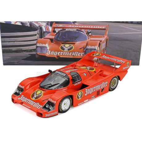 WERK83 PORSCHE 956B JAGERMEISTER TEAM BRUN MOTORSPORT N 1 3rd 200 MILES NORISRING 1984 STEFAN BELLOF - ORANGE 1/18