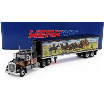 WERK83 KENWORTH W925 TRUCK CASSONATO 1977 - SMOKEY AND THE BANDIT - 2 TONE BROWN 1/43