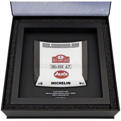 WERK83 ACCESSORIES FRONT BONNET MINI HOOD AUDI SPORT QUATTRO A2 TEAM AUDI SPORT N 1 WINNER RALLY MONTECARLO 1984 WALTER ROHRL -
