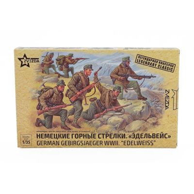ZVEZDA FIGURES GERMAN GEBIRGSJAEGER MILITARY FIGURES 1/35