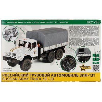 ZVEZDA ZIL 131 TRUCK 6X6 MILITARY TELONATO 1965 1/35