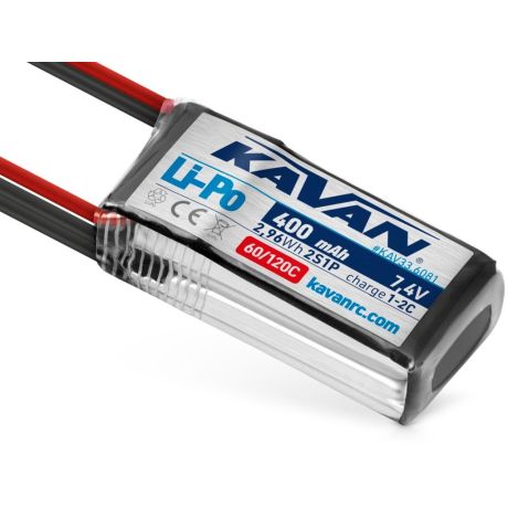 KAVAN - Li-Po 400 mAh/7,4 V 60/120C, 2,96 Wh