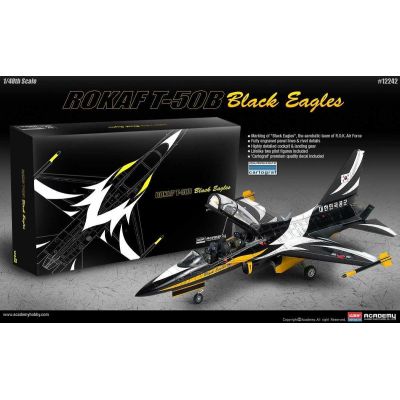 Model Kit letadlo 12242 - ROKAF T-50B "BLACK EAGLES" (1:48)