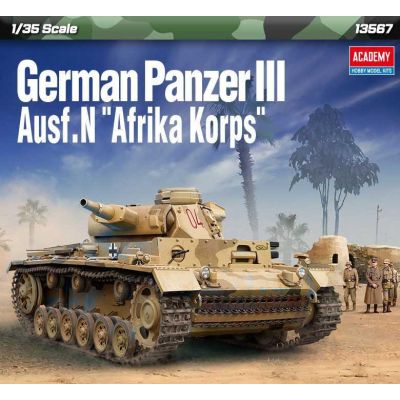 Model Kit tank 13567 - Panzer III Ausf.N. Afrika Korps (1:35)