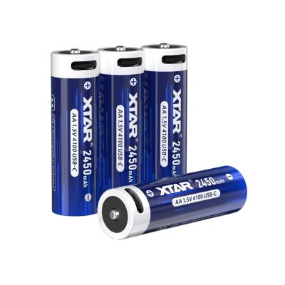 XTAR AA 1.5V 4100mWh lítium elem USB-C kábellel (4 db) | RCsvet