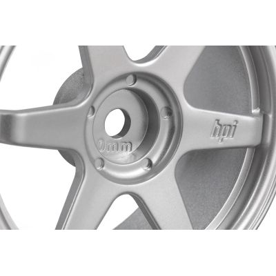 TE37 disky 26mm stříbrné (0mm offset) 2ks