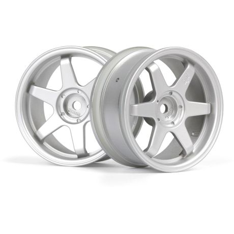 TE37 disky 26mm stříbrné (3mm offset) 2ks