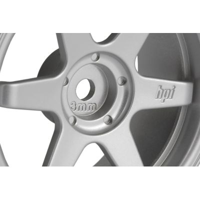 TE37 disky 26mm stříbrné (3mm offset) 2ks