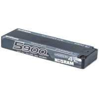 Az új G4.2 2026-os sorozat új mércét állít a módosított kategóriájú, keménytokos LiPo akkumulátorok terén. Ez az 5900 mAh kapacitású akkumulátor kifejezetten a módosított kategória modern követelményeire lett optimalizálva, extra alacsony súlyponttal és súllyal, valamint megnövelt kapacitással.