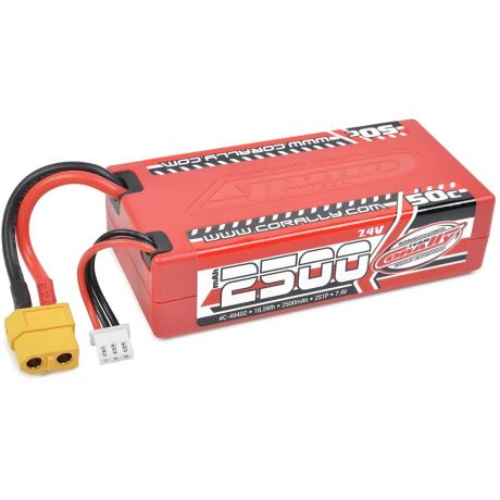 LiPo Hardcase akumulátor 50C - 2500mAh - 2S - 7,4V - XT-60