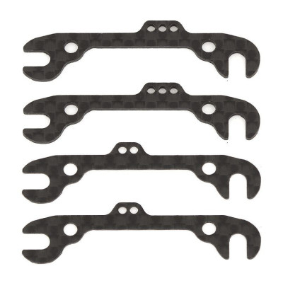 RC12R6 Factory Team uhlikové přední podložky