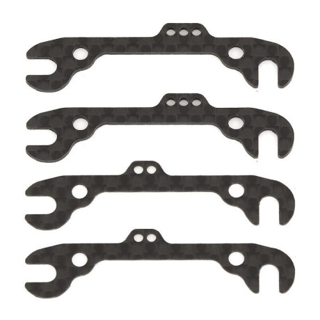 RC12R6 Factory Team uhlikové přední podložky