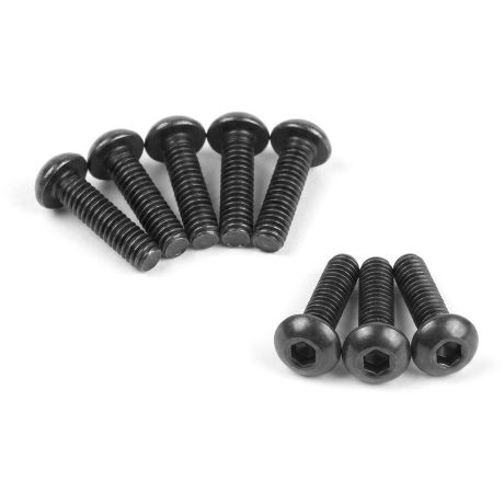 Imbusové šroubky s kulatou hlavou M3x12 mm (8 ks)