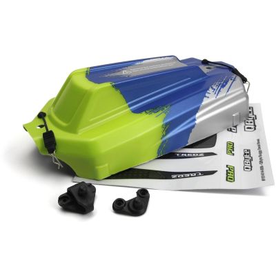 QByte XB 1/12 buggy festett karosszéria - fluoreszkáló zöld