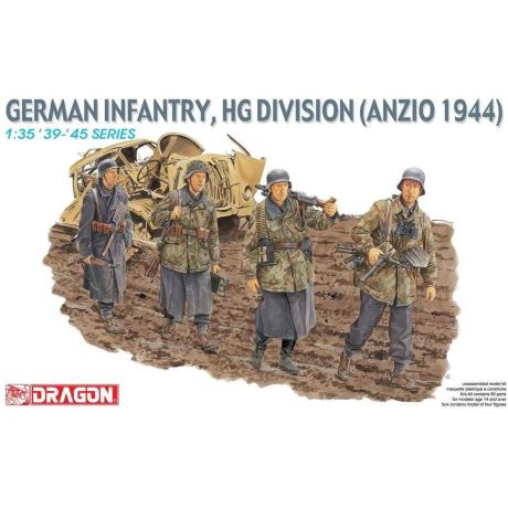 Model Kit figurky 6158 - GERMAN INFANTRY HG DIV ANZIO 1944 (1:35)