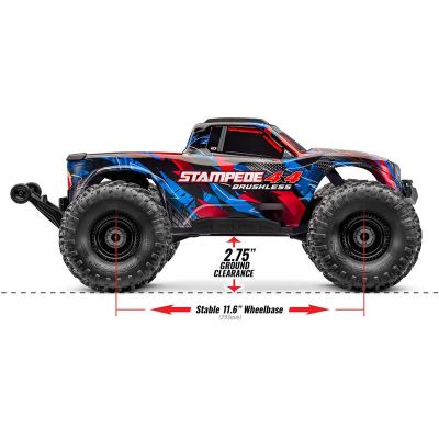 Traxxas Stampede 4x4 1:10 VX3 RTR černý