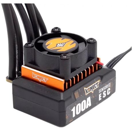 1/10 Konect Elite senzorový 100A 2S závodní regulátor s programovací kartou