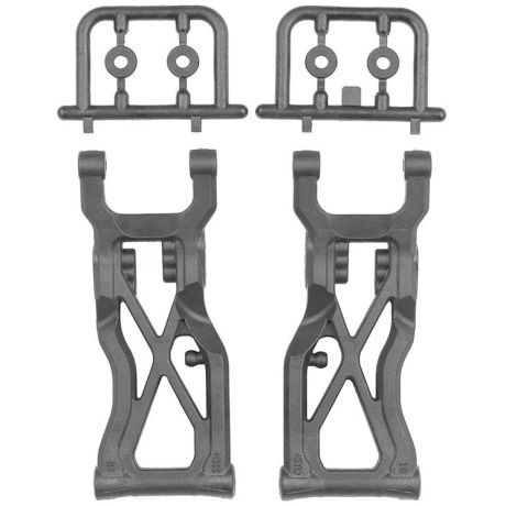 RC10B7 FT Zadní ramena zavěšení V2, 81mm, karbon