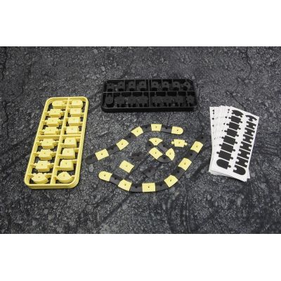 nano-TTR set obrubníků - černá a žlutá