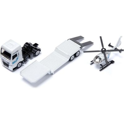 SIKU Super - policení tahač MAN s vrtulníkem 1:87