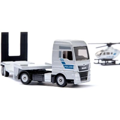 SIKU Super - policení tahač MAN s vrtulníkem 1:87