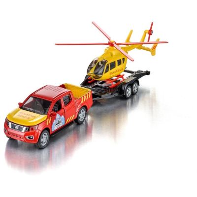 SIKU Super - Nissan Navara s vrtulníkem 1:50