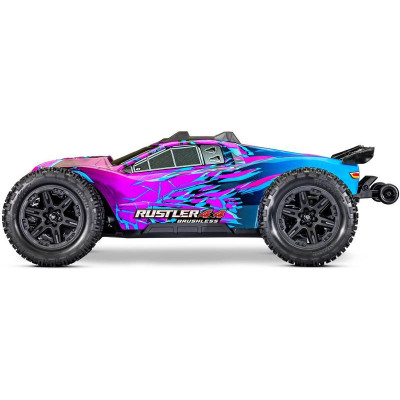 Traxxas Rustler 4x4 1:10 VX3 RTR modrý