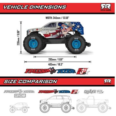 Arrma Gorgon 223S BLX DSC 2WD 1:10 RTR Freedom Flyer