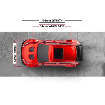 Myte D 1/43 driftové auto – červené