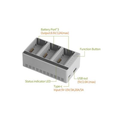 DJI Lito - 100W nabíjecí hub 3 v 1 s režimem úspory energie 60 % pro DJI Lito 1/X1