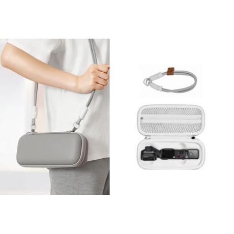 Insta360 - PU pouzdro s ramenním popruhem pro Insta360 Luna Ultra (Grey)