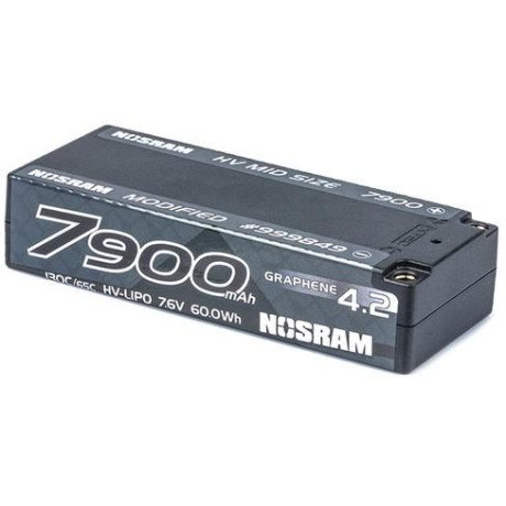 HV Mid Size Modified GRAPHENE-4.2 7900mAh Hardcase aku - 7.6V LiPo - 130C/65C