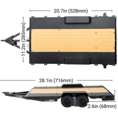 Axial SCX10 přívěs 1:10 s LED světly