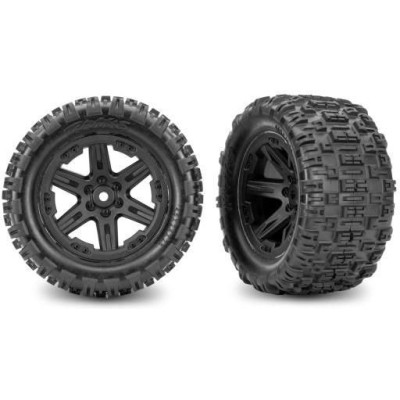 Traxxas kerék 2.8", RXT tárcsafekete, Sledgehammer ST gumik (2WD elektromos z) (2)