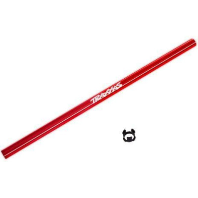 Traxxas tengely központi 214mm alumínium piros