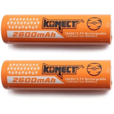Li-ion akkumulátorok 18650 2600mAh (2 db) tárolótokkal