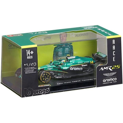 Bburago Aston Martin AMR25 (2025) 1:43 14 Alonso (hardcase)