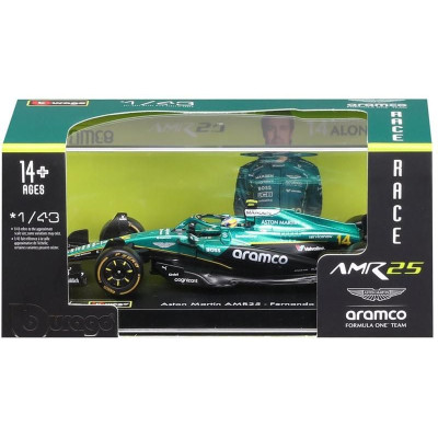 Bburago Aston Martin AMR25 (2025) 1:43 14 Alonso (hardcase)