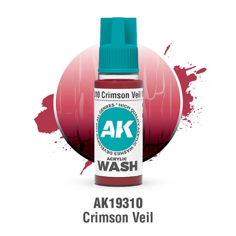 Crimson Veil Wash – Acrylic Wash 18 ml