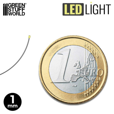 HŰVÖS FEHÉR LED-EK - 1 mm / HŰVÖS FEHÉR LED diódák - 1 mm 10 db