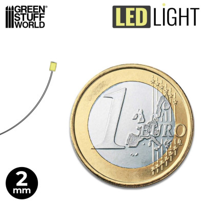 ZÖLD fényű LED-ek - 2 mm / 10 db ZÖLD LED dióda - 2 mm