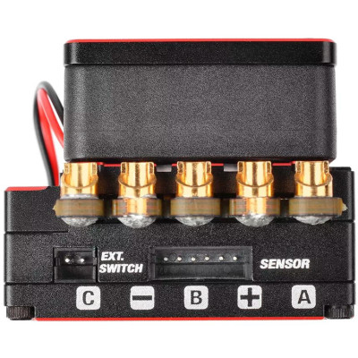 CMM-10 Racing Controller - 2-3S - 220A - senzorový regulátor - černý/červený