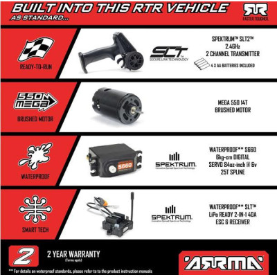 Arrma Gorgon 1:10 Smart RTR modrá