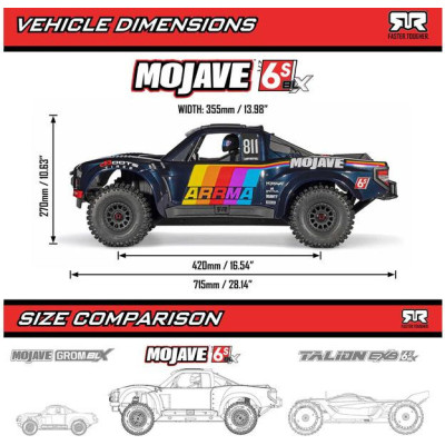 Arrma Mojave 6S BLX 1:7 4WD RTR béžová