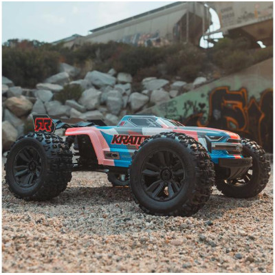 Arrma Kraton 6S V6 BLX 1:8 4WD RTR modrá/oranžová